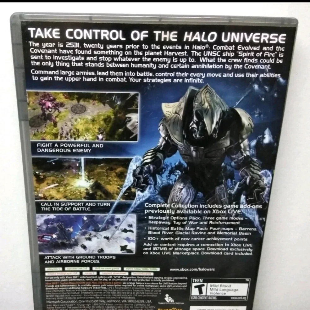 Microsoft Xbox 360 Halo Wars Platinum Hits